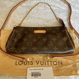 Authentic Louis Vuitton monogram Eva Clutch
